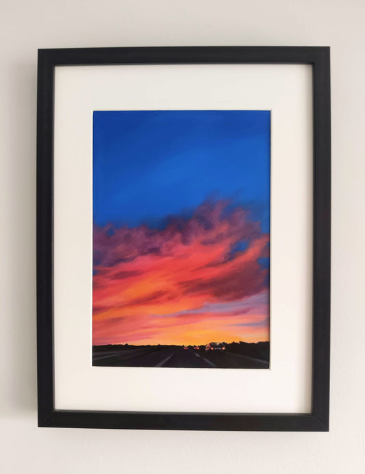 A4 print - Galway sunset